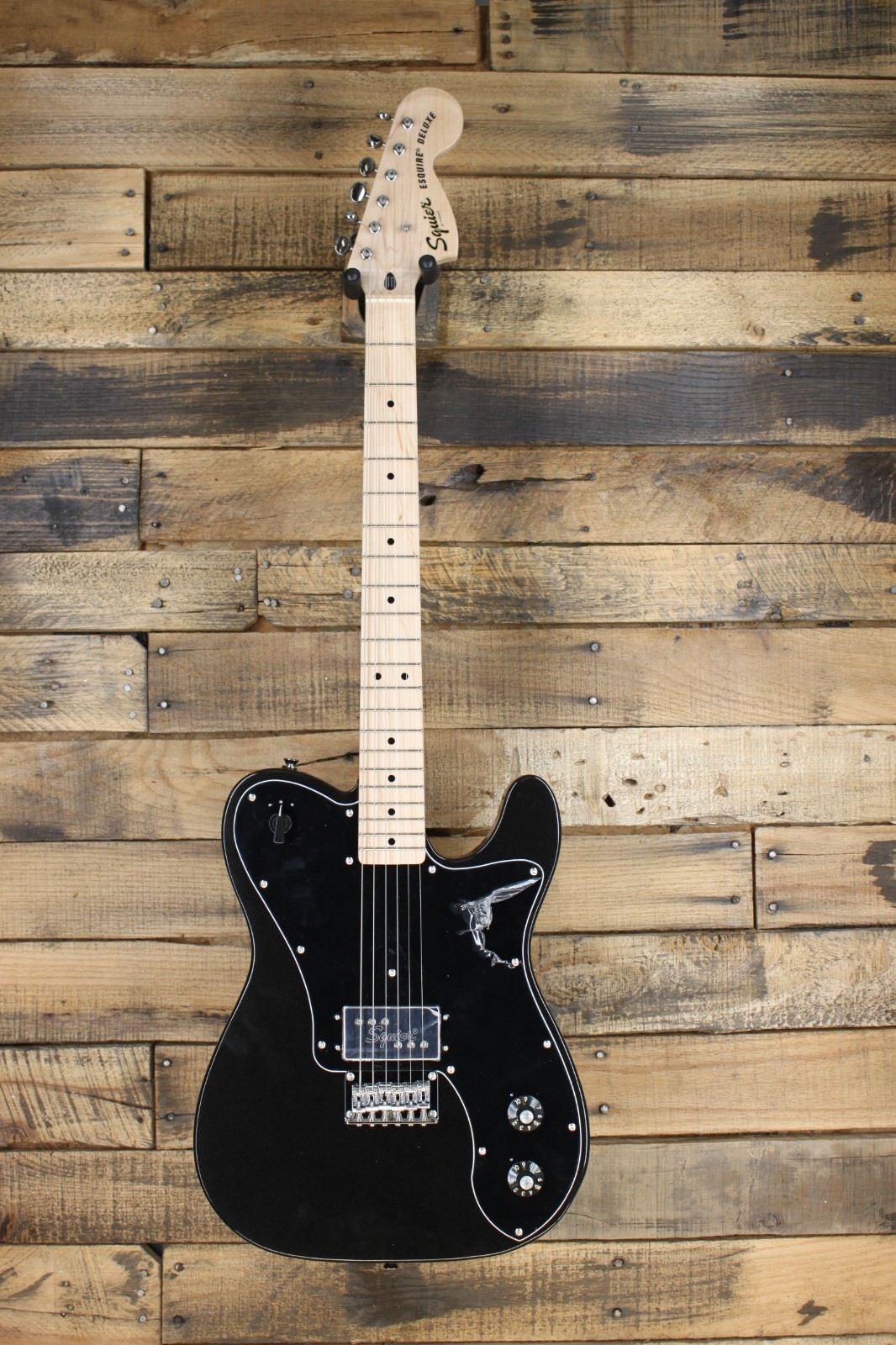 Squier Paranormal Esquire Deluxe Tele Electric Guitar -Metallic Black #M1145