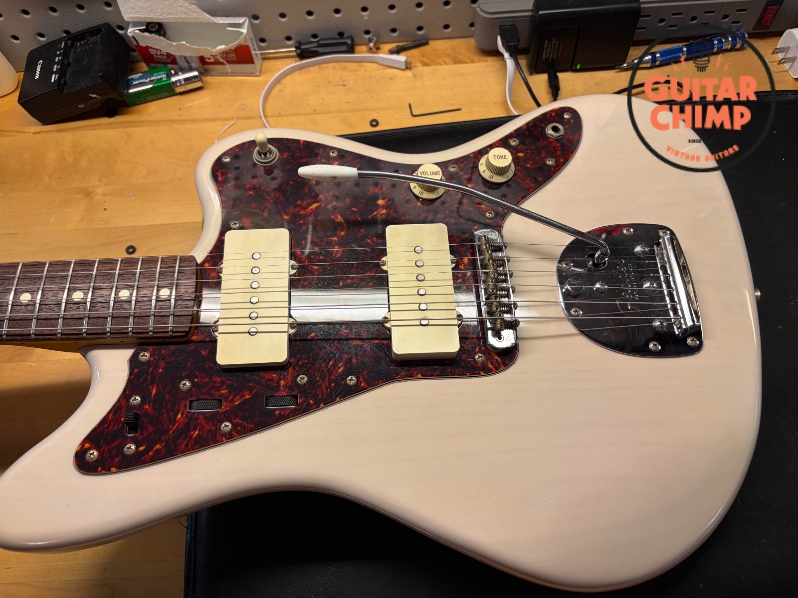 1999 Fender Japan CIJ JM66-80 ’62 Vintage Reissue Jazzmaster Blonde Ash HSC