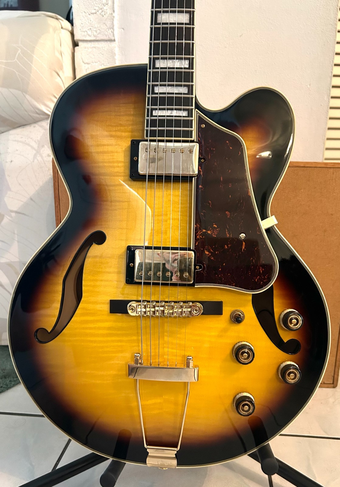 Ibanez AF95FM Artcore Expressionist hollowbody Jazz guitar w Hard shell case