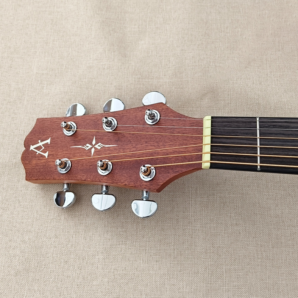41″ Cutaway Acoustic Guitar Spruce Layered Top Mahogany Neck Natural Gigbag