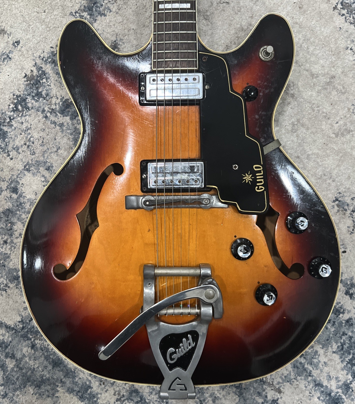 1960’s GUILD STARFIRE V EN-853 Vintage Sunburst Maple Hoboken NJ USA Made “RARE”
