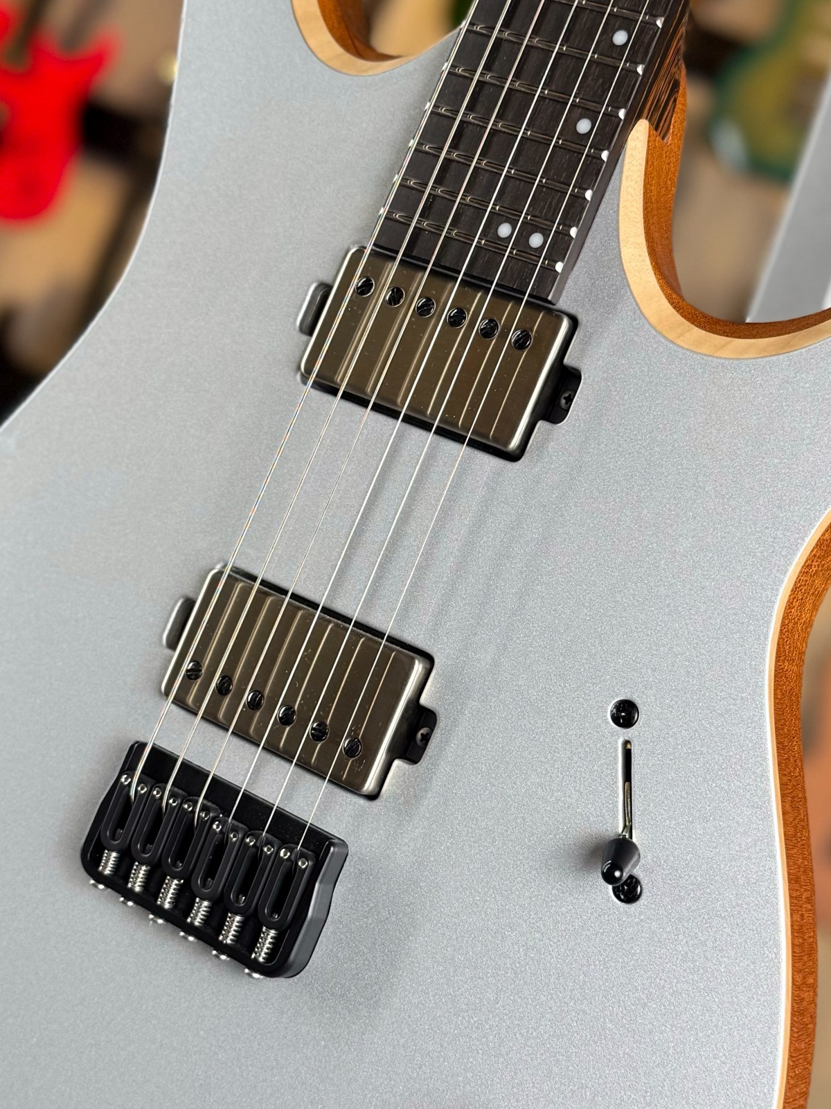 Mayones Duvell Elite 6 – Monolith Custom Silver Metallic – Custom Color
