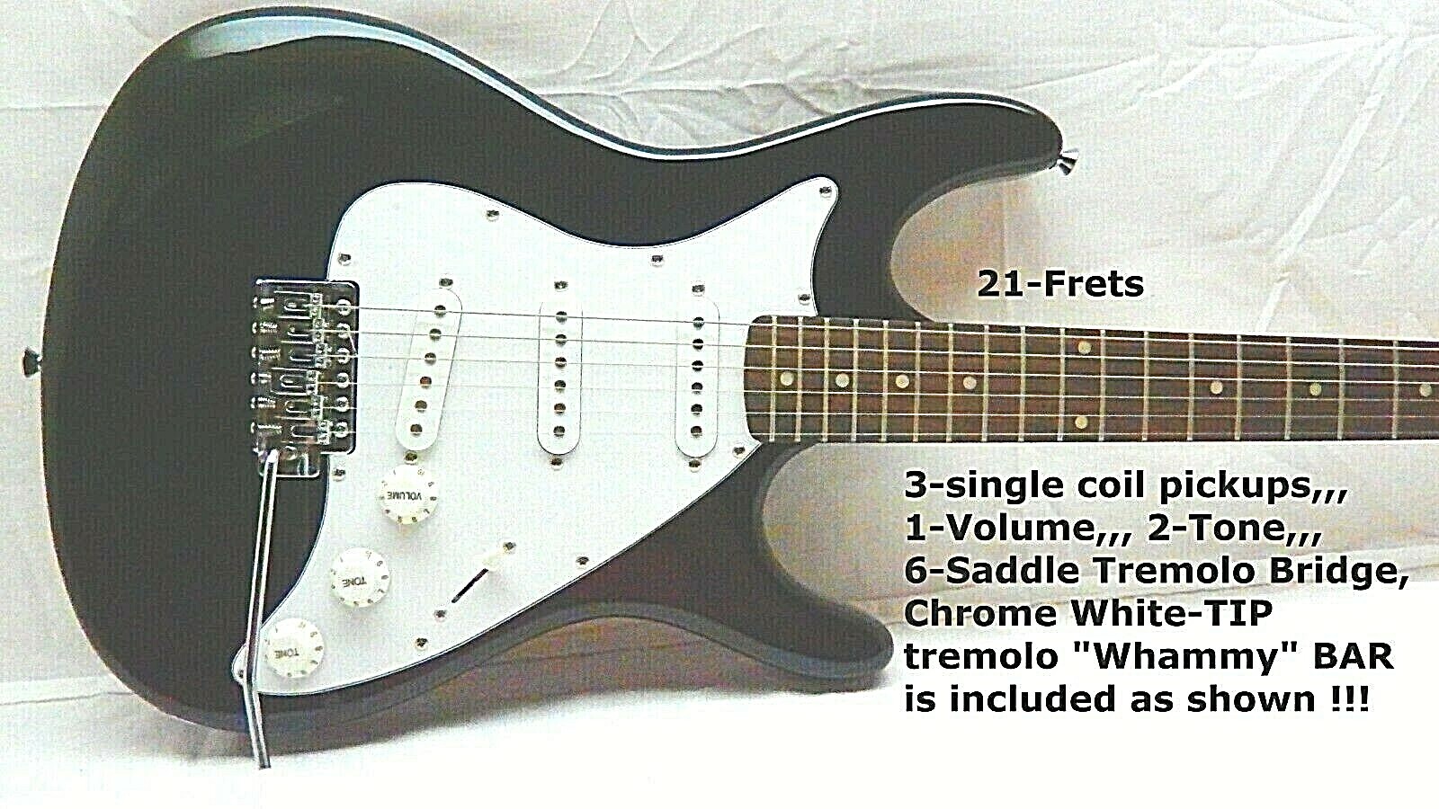 Assassin electric guitar, USED GE39 BGuitars, with NEW MBTEGCW1 Hard Shell CASE