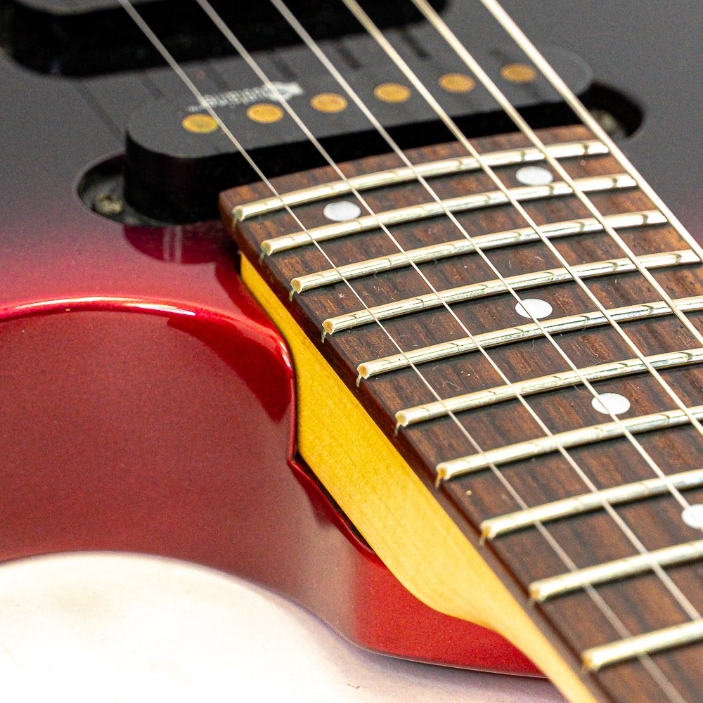 1990s Fernandes FR-55S Sustainer MIJ Electric Guitar Red Burst w/ Gig Bag