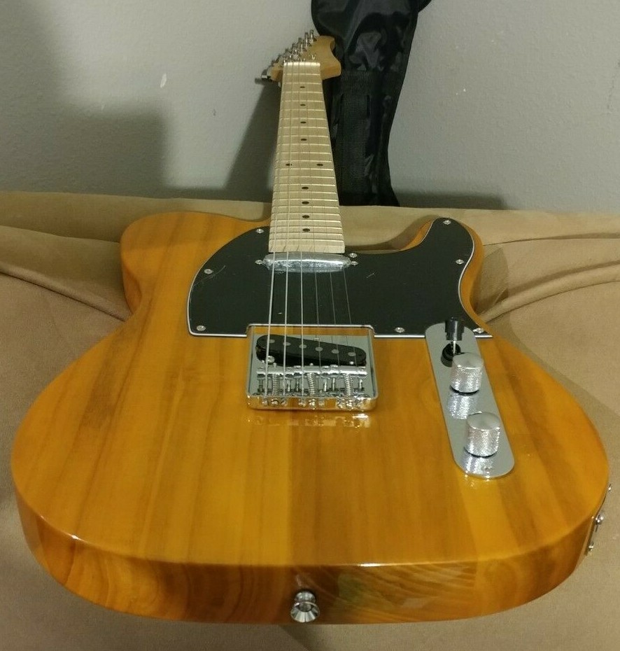 Brand new in box Maple neck T-style Electric Guitar. Butterscotch. w/set-up!GTL.