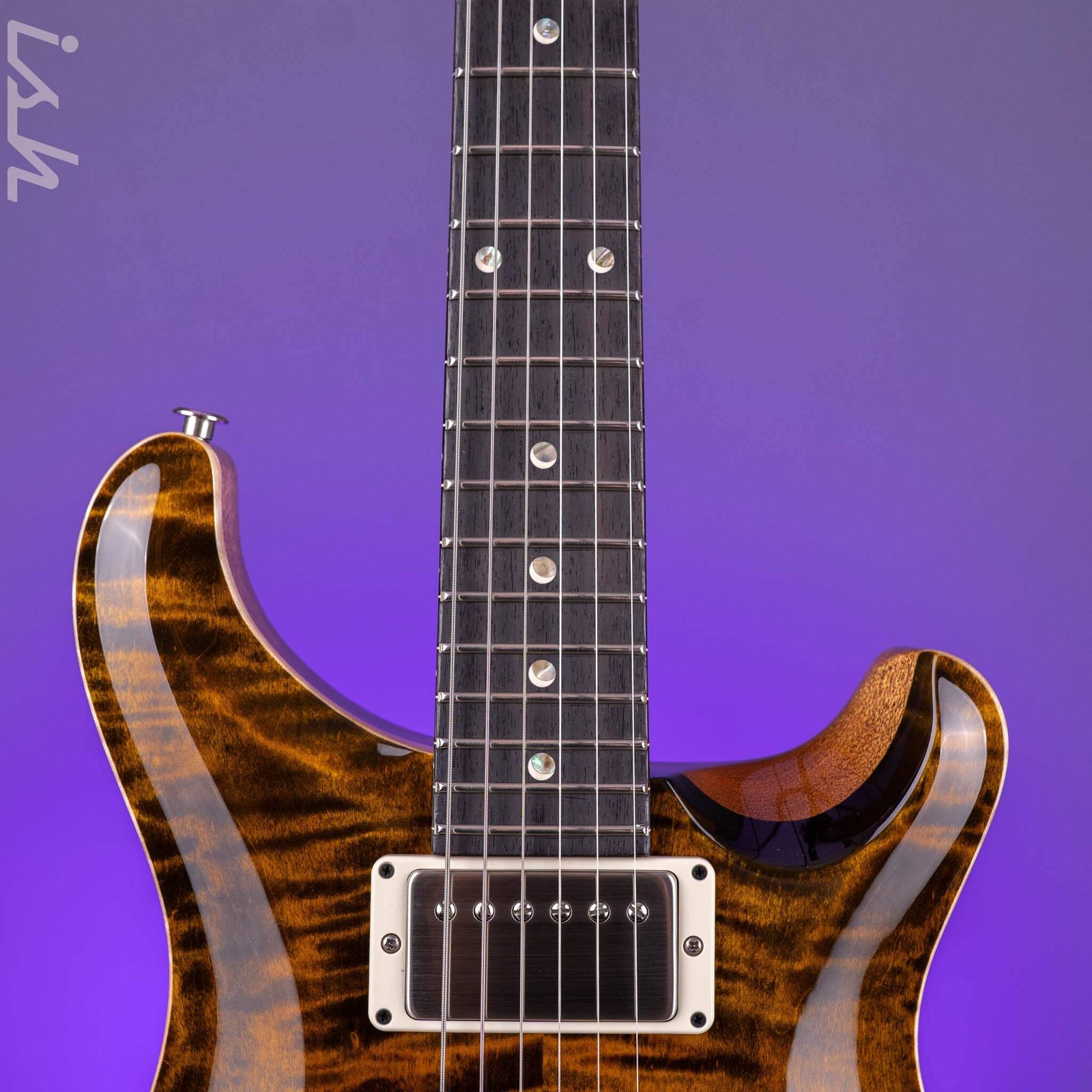 PRS DGT Semi-Hollow Tiger Eye Moon Inlays