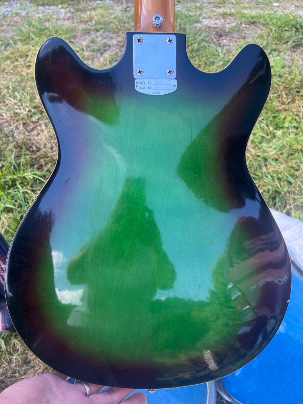 Teisco Green/Black Spectrum Electric Guitar