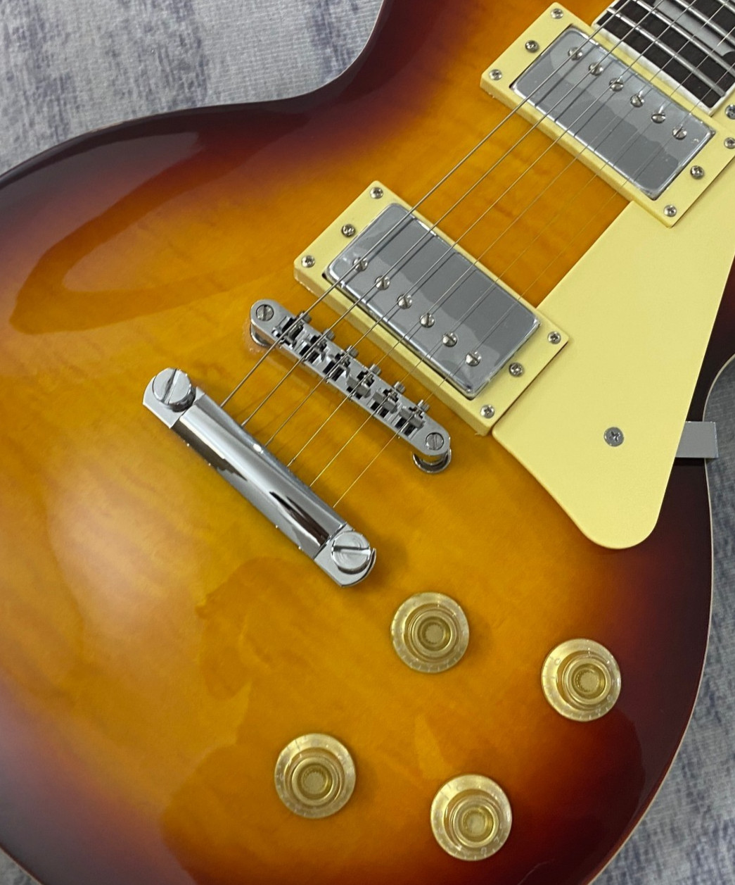 🔥Low Price Classics Solid Electric Guitar Warm Brown finish flame maple veneer