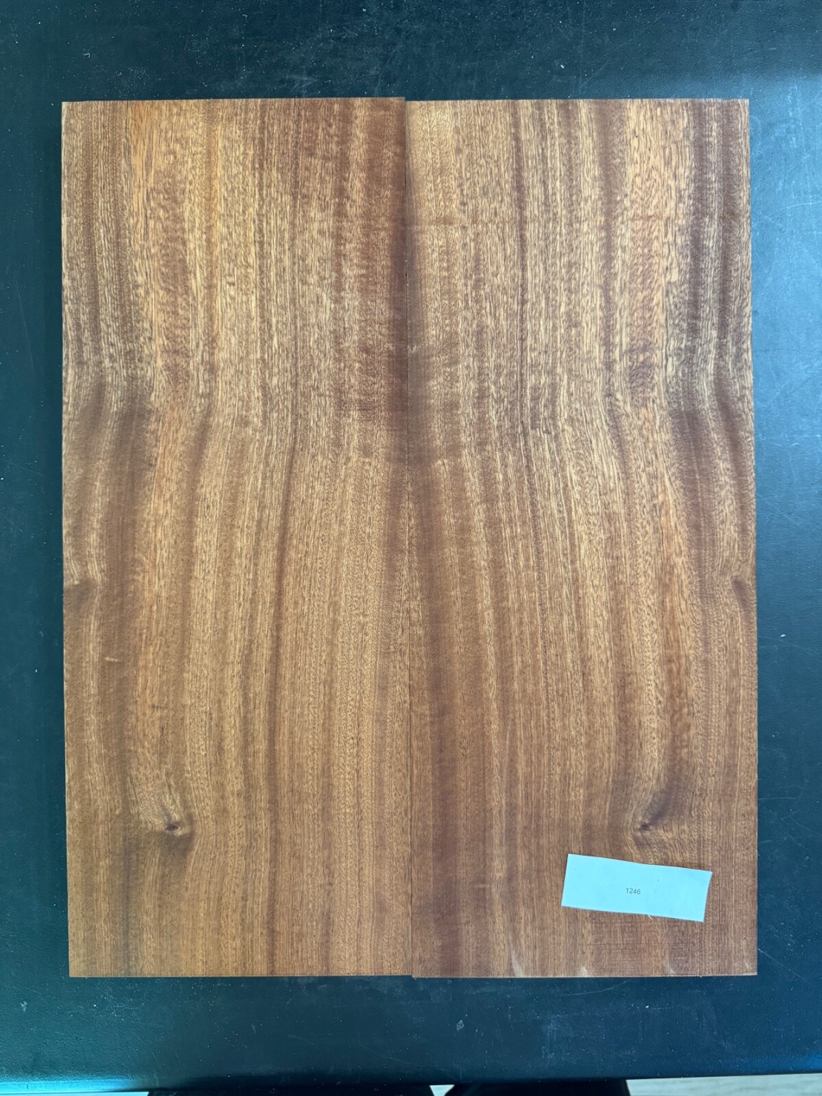 GUITAR DROP/CARVE TOP LUTHIER WOOD RIBBON SAPELE 17.75X14X.75 #1246