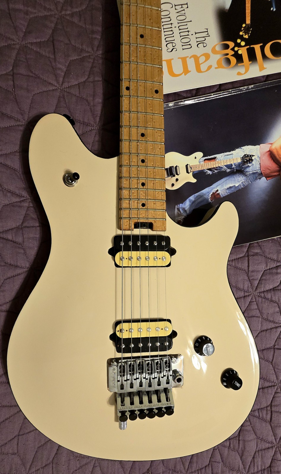 Peavey Wolfgang VH #38 August 1996 Ivory Birdseye Maple OHSC