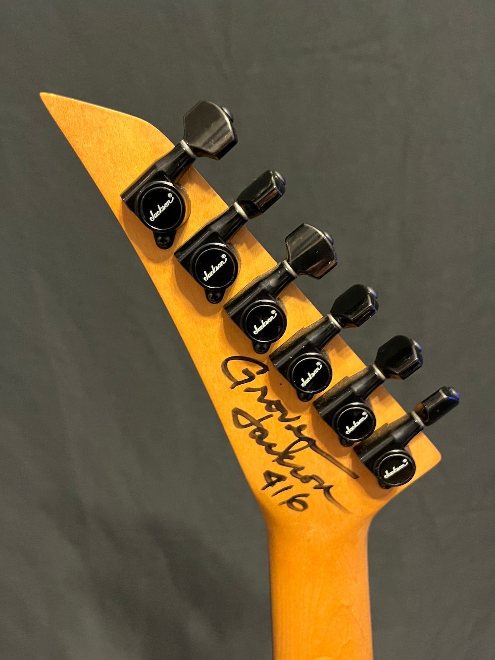 1988 Jackson USA Lava Fire Crackle Limited Edition Guitar Signed-Grover Jackson