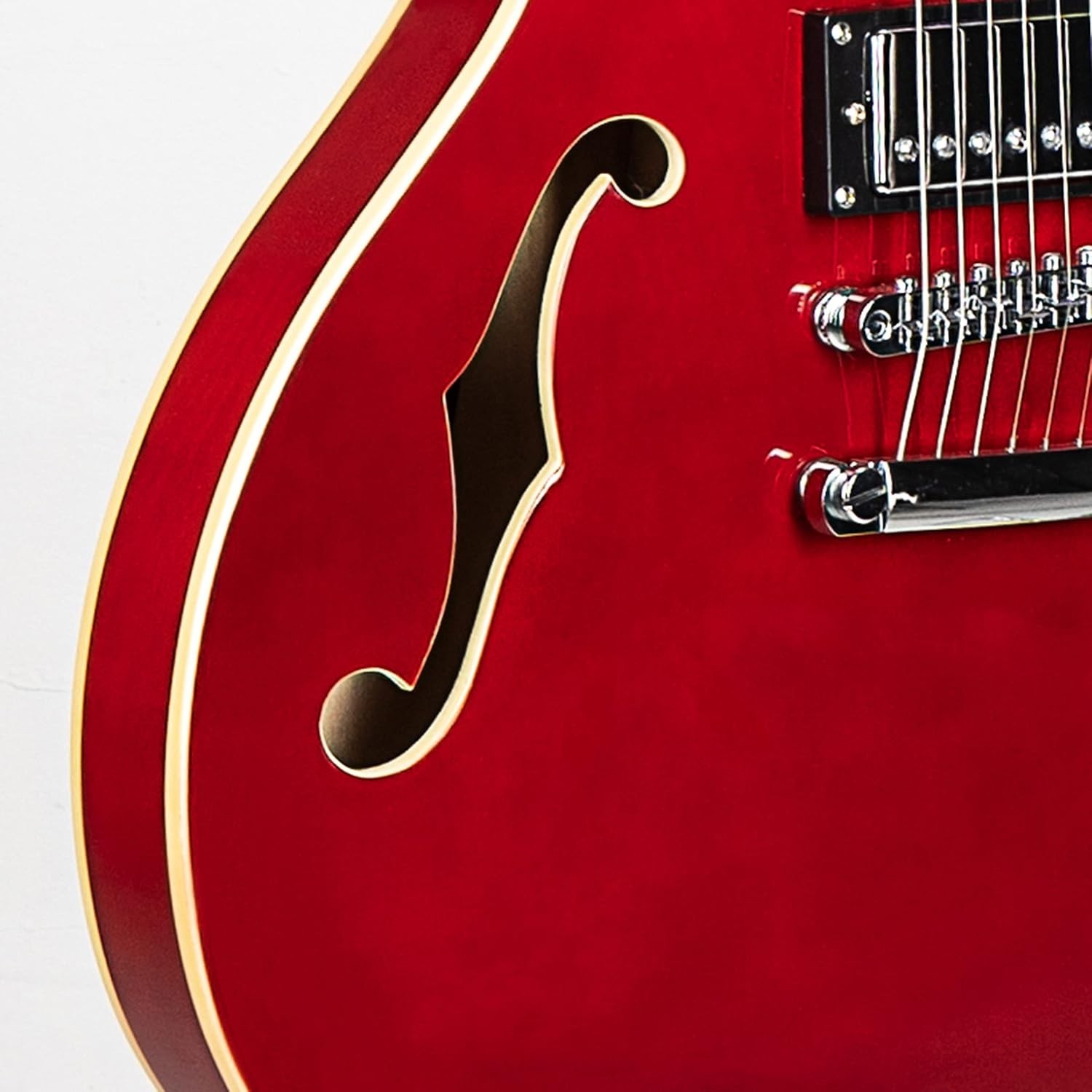 Versatile Red Electric Guitar with P-90 Pickup & Instant Playability Accessories