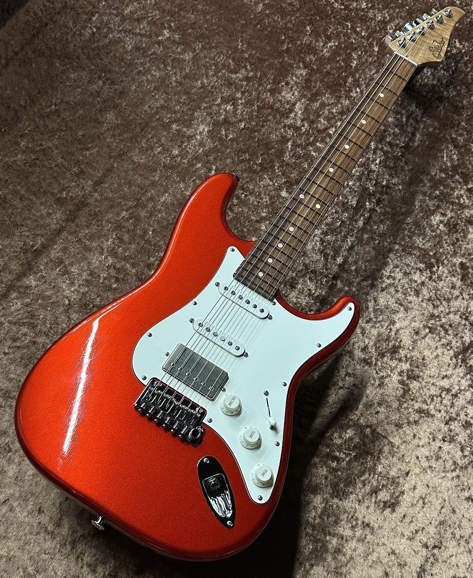 Suhr Je-Line Classic S Antique Roasted Flame Maple -Candy Apple Red- 3.59Kg Safe