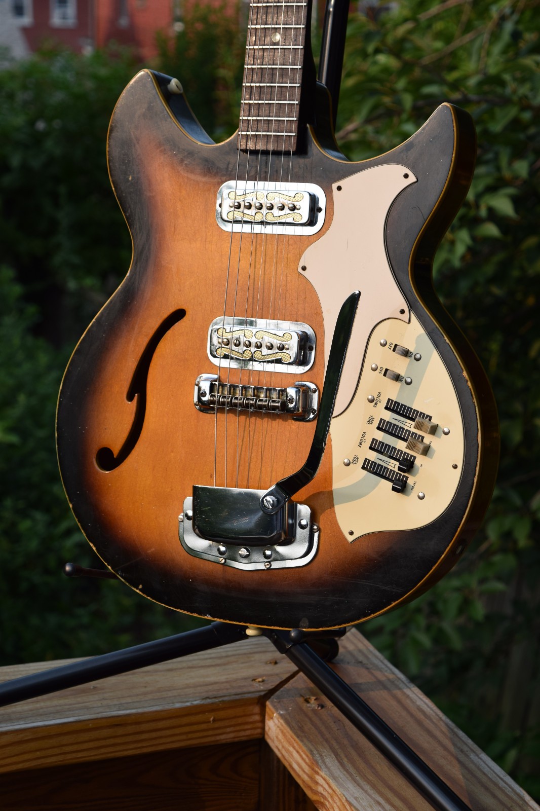 1969 Harmony H82 Rebel Electric Guitar – Very Clean – Made in USA