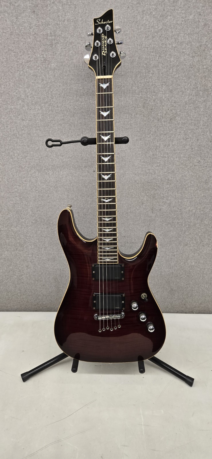 Schecter C-1 Elite Diamond Series Red Burst Electric Guitar Ready To Play