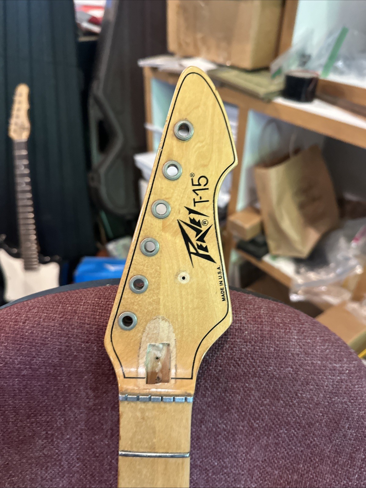 Original Vintage Peavey USA T-15 Electric Guitar Neck.