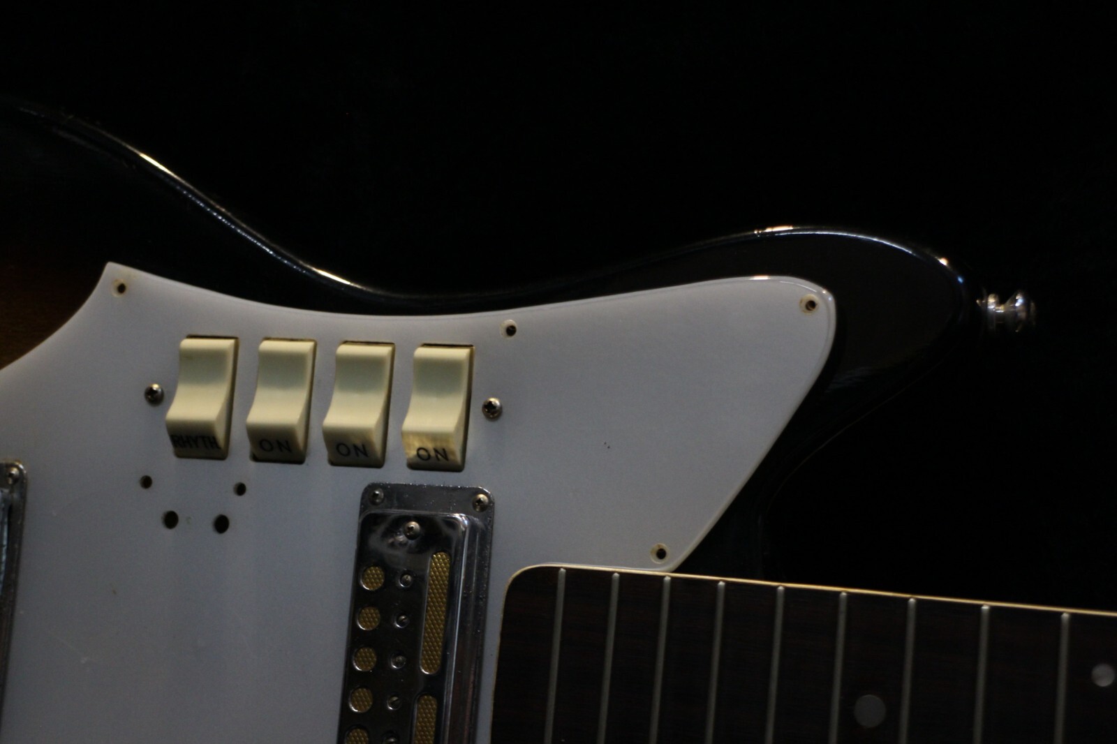 USED Zenon ES-70 Offset Style Electric Guitar Body & Neck Gold Foil GT368 230810