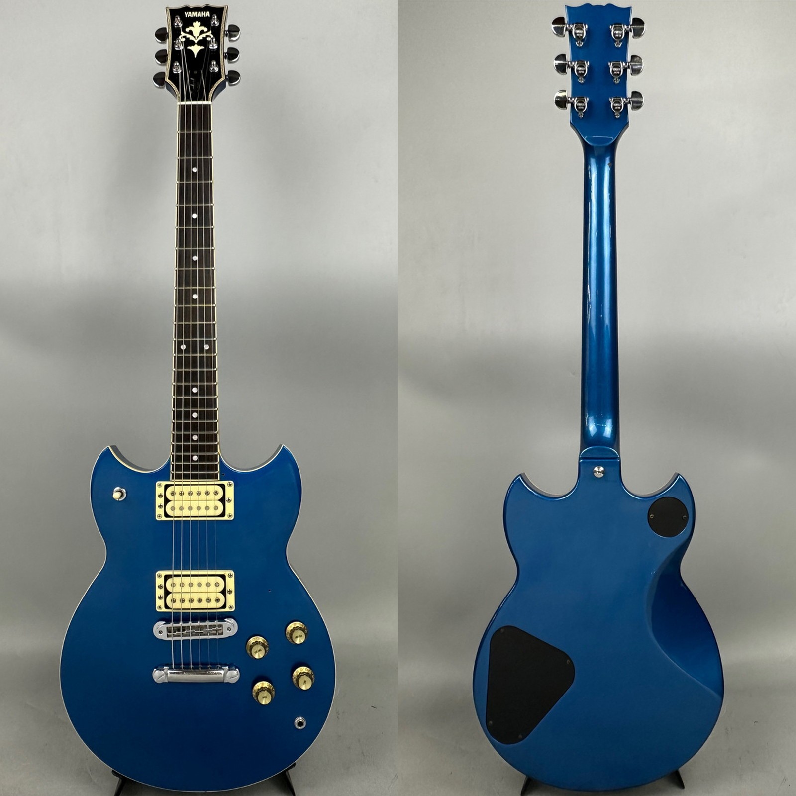 YAMAHA SG800S Used 1981 Maple Top Mahogany Back Body Metallic Blue w/Hard Case