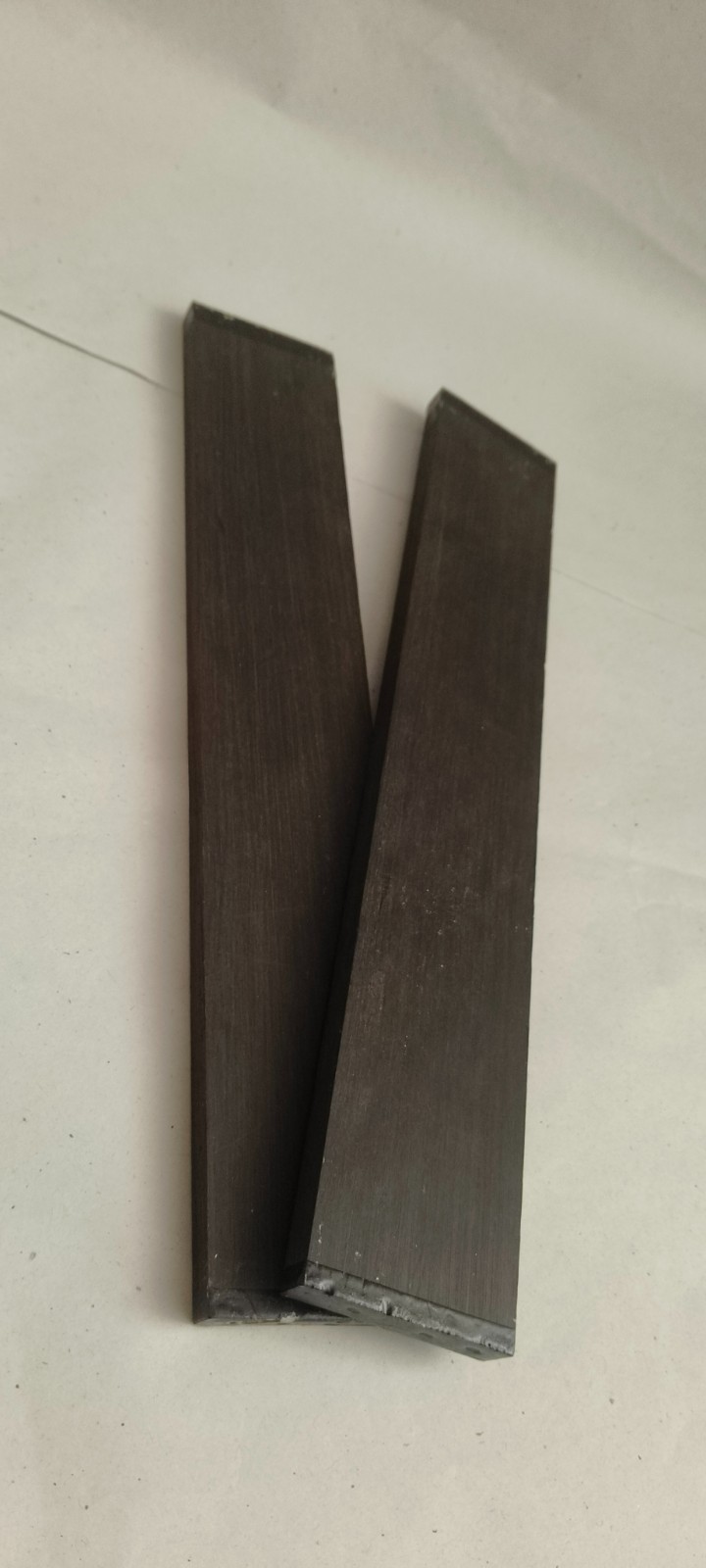 Ebony Wood Guitar Fretboard Blank High Density Black Wood Fingerboard Set 2 pcs