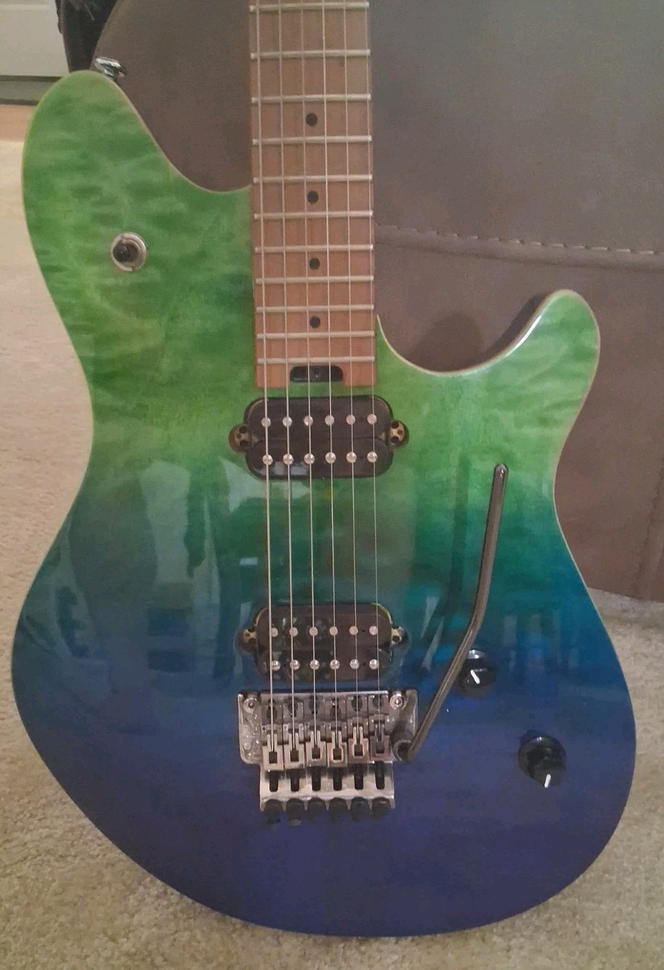 EVH Wolfgang WG Standard QM with Baked Maple Fretboard – Tahiti Night