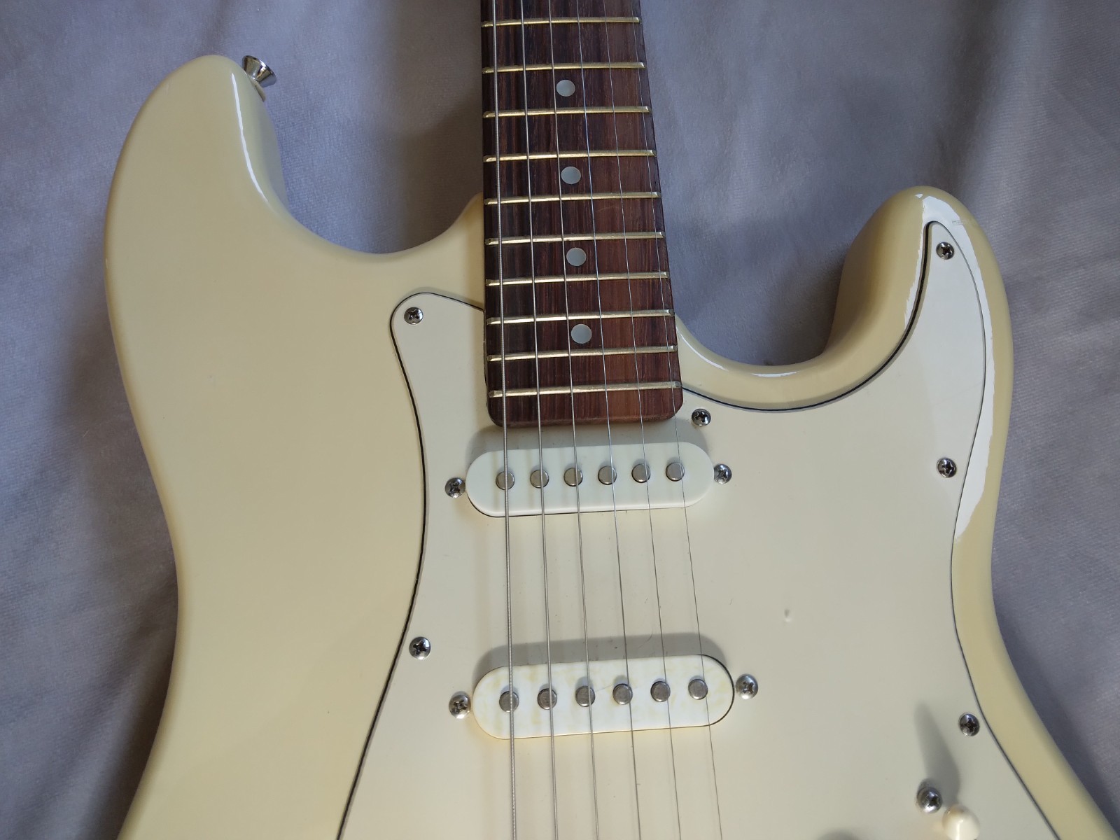 Unbranded Stratocaster Clone Electric Guitar Ivory Color