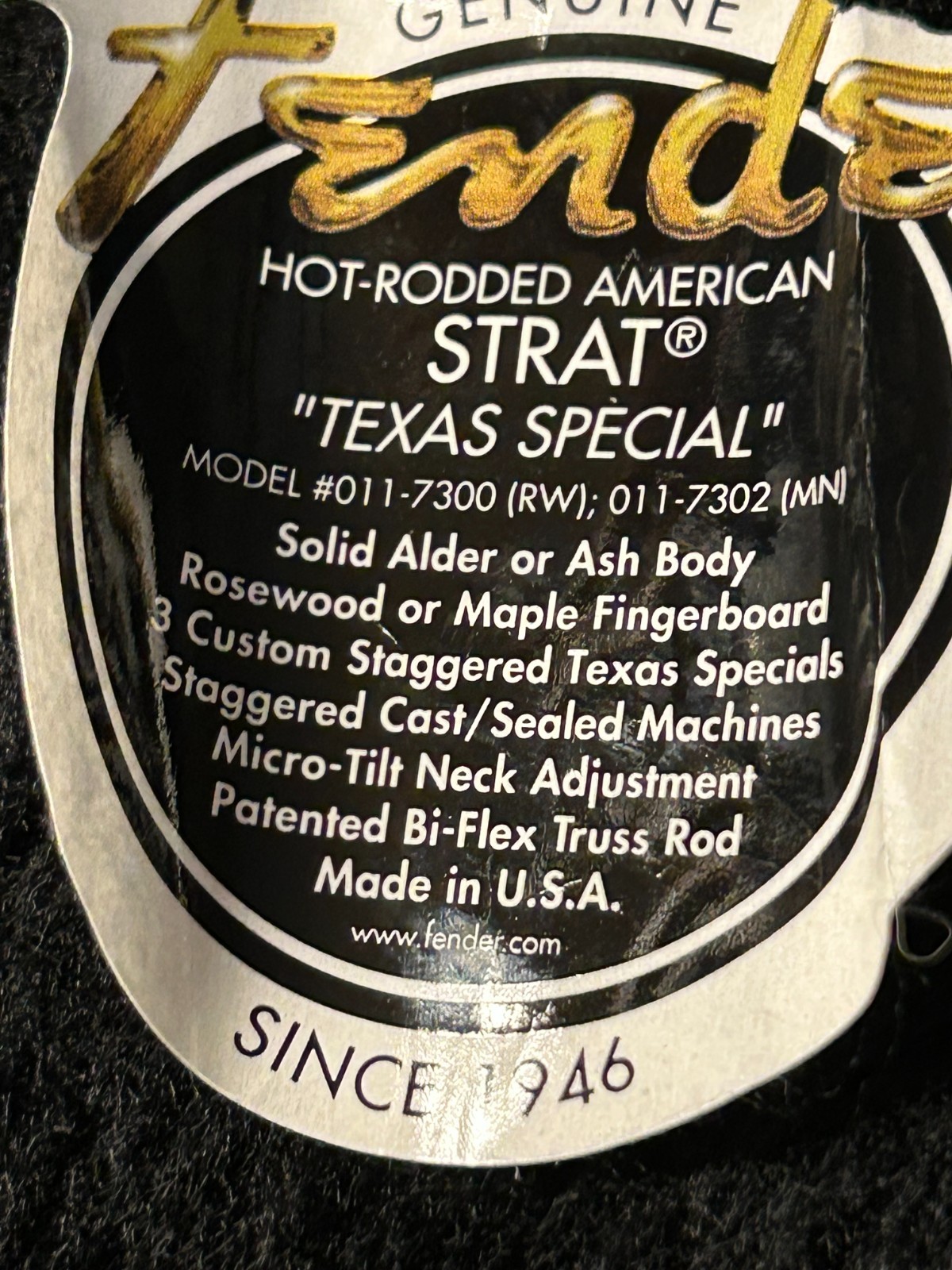 Fender Strat 2001 American Hot Rod Special
