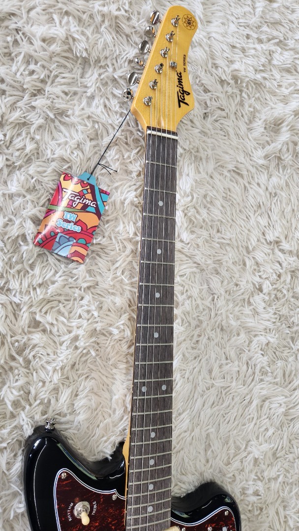 Tagima TW61 BK-DF/TT Offset Electric Guitar w/P90s, Black – B stock – Jazz Mastr