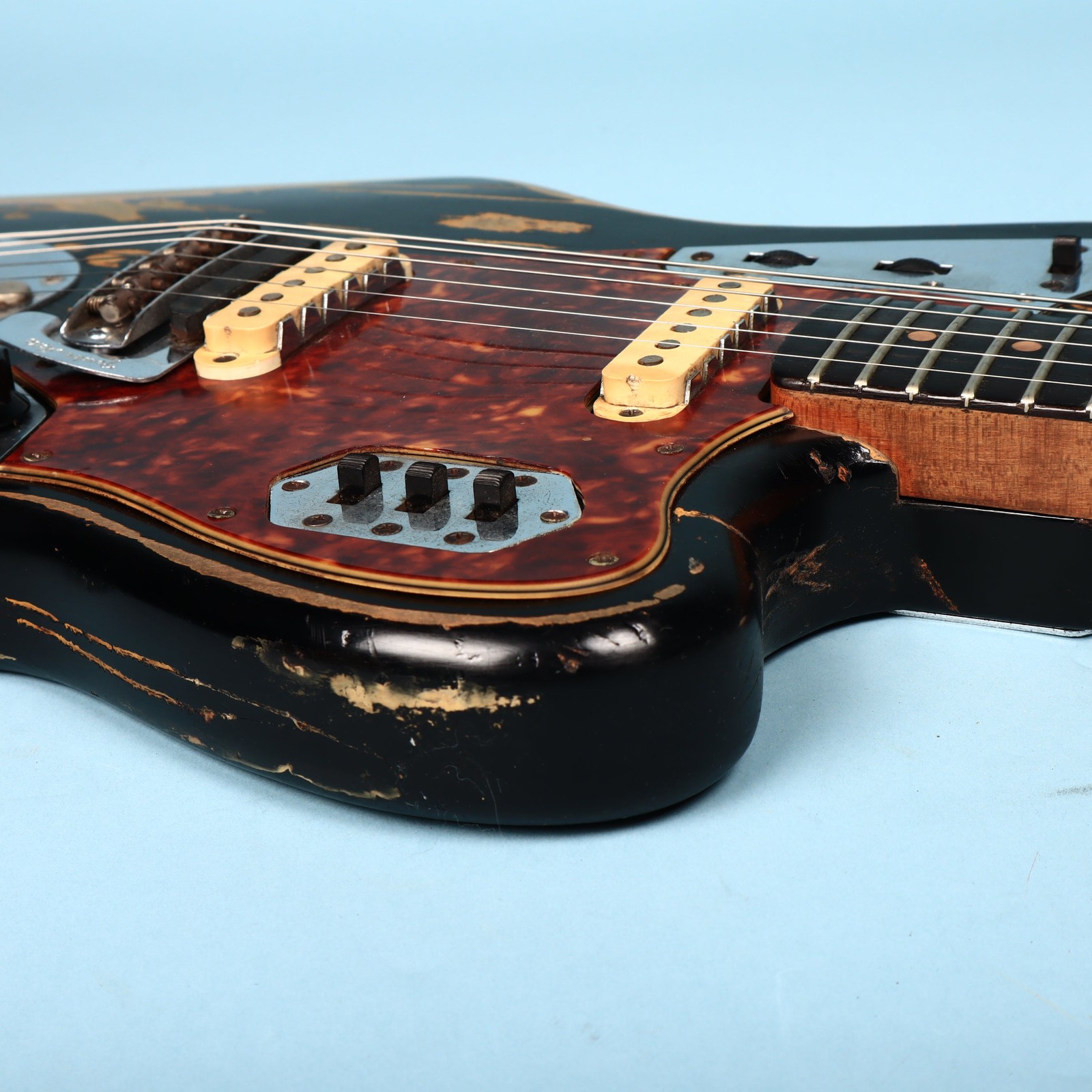 1963 Vintage Fender Jaguar Black Relic Electric Guitar