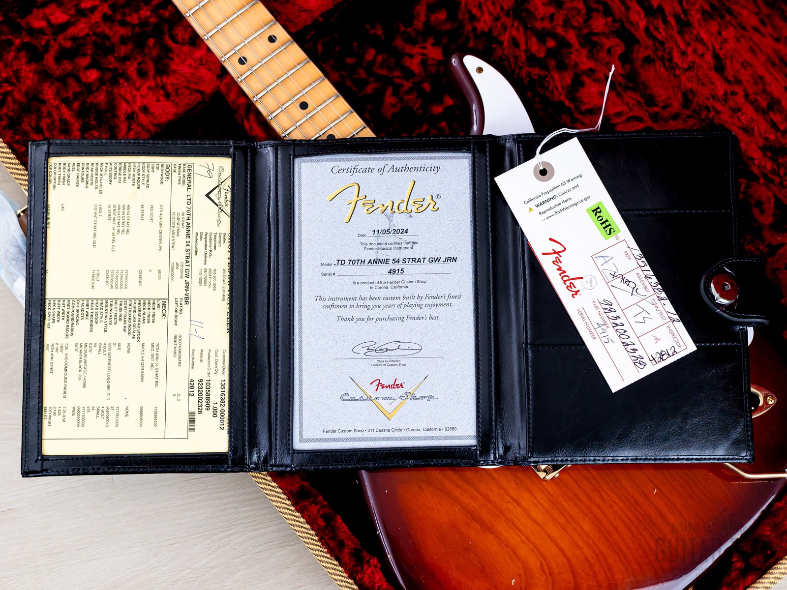 2024 Fender Custom Shop Limited Edition 70th Anniversary ‘54 Stratocaster