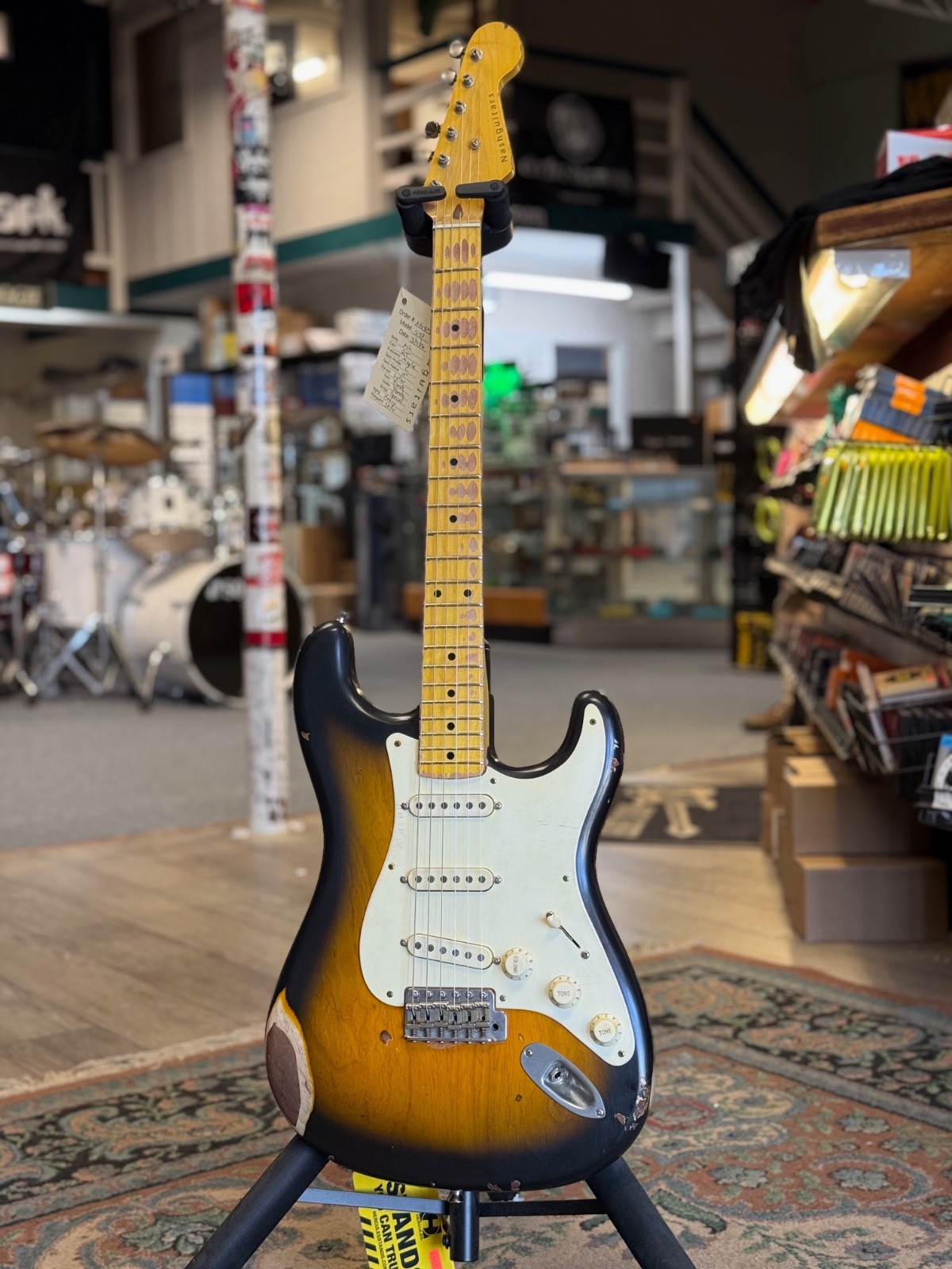 Nash S57 2 Tone Sunburst, Ash Body, Heavy Relic W/ Free Shipping & Hard Case