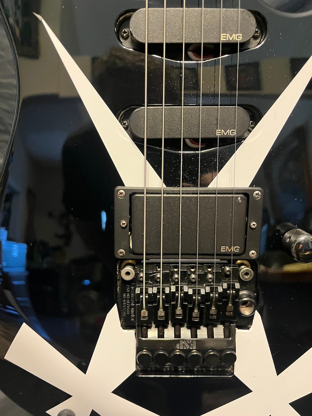 1989 Vintage ESP M-1 Guitar in Black-H/S/S EMG’s Chris DeGarmo Look W/OHSC