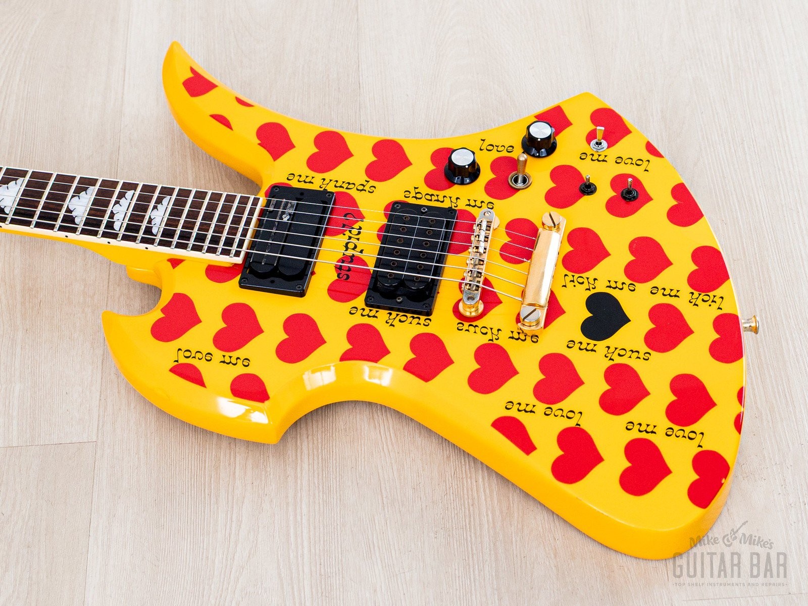 Burny Mockingbird MG-145S HY Hide X Electric Guitar w/ Sustainer, Japan