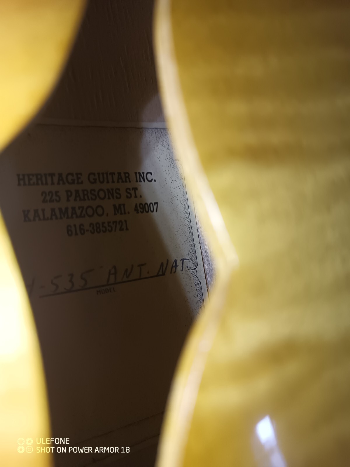 1989 Heritage 535 Guitar AUT NAT very warm sound