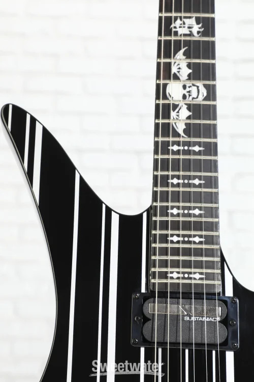 Schecter Synyster Gates Custom-S – Gloss Black with Silver Stripes