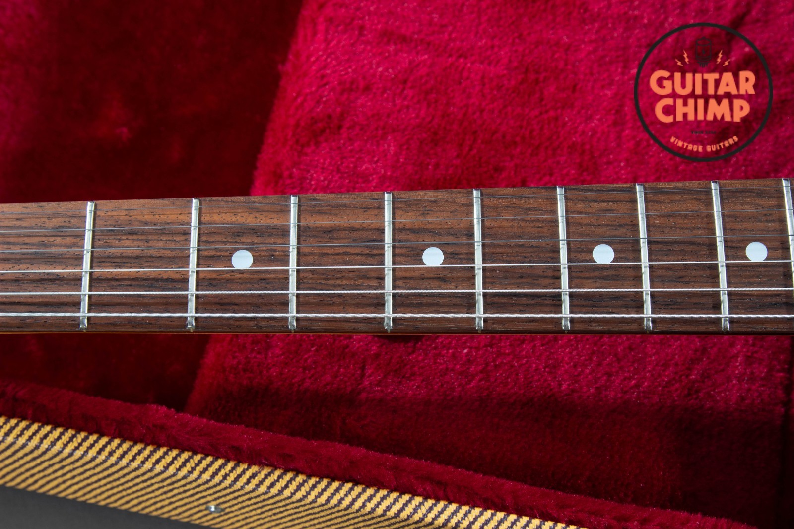 1995 Fender Japan MIJ MG69 ’69 Mustang Vintage White FujiGen Tweed HSC