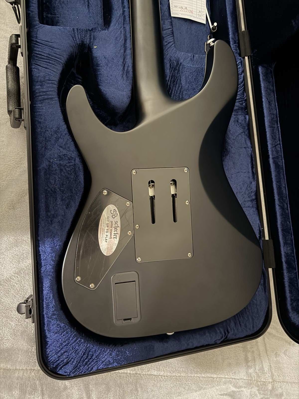 Schecter Diamond Series Damien Platinum Electric Guitar Black 6-String w/ Case