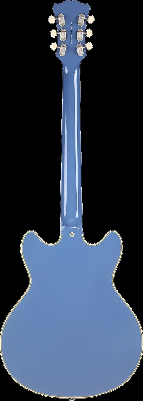 D’Angelico Excel Mini DC Tour Semi-hollowbody Electric Guitar – Slate Blue