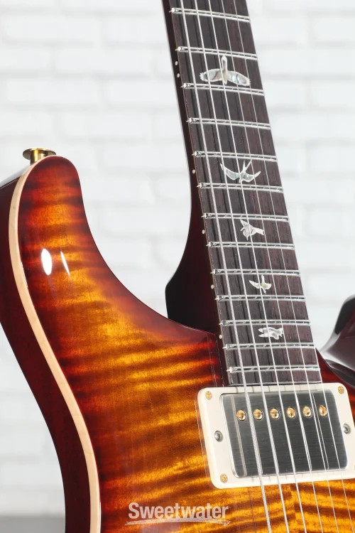 PRS DGT Semi-Hollow Electric Guitar with Birds Inlays – Dark Cherry Sunburst,