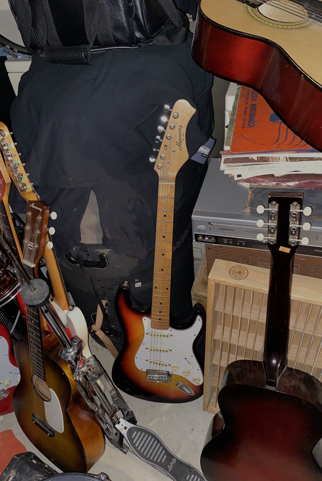 1990’s Harmony H80T Stratocaster Style Electric Guitar