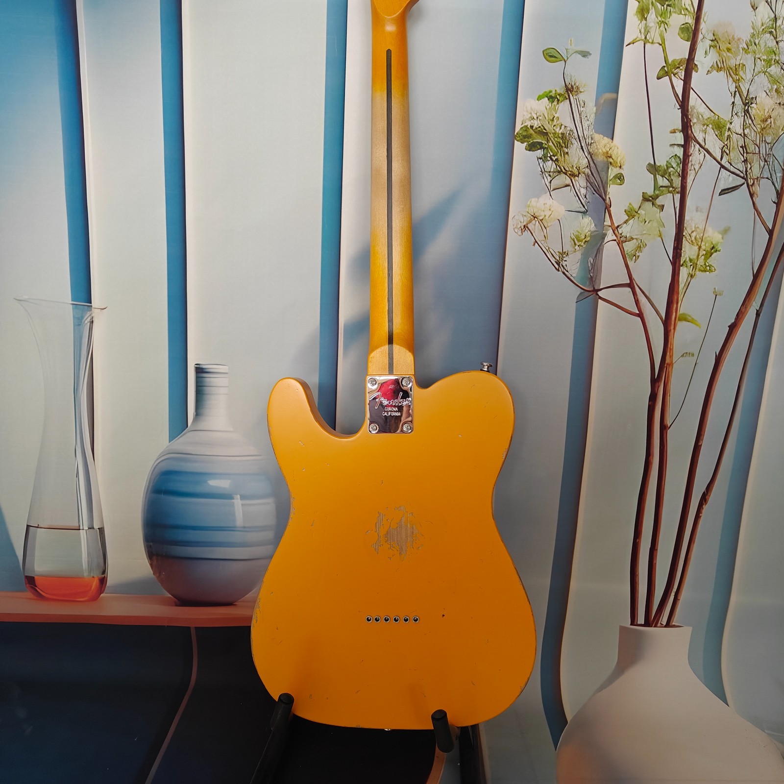 US Warehouse Electric Guitar Butterscotch Blonde Maple Neck 21 pickups