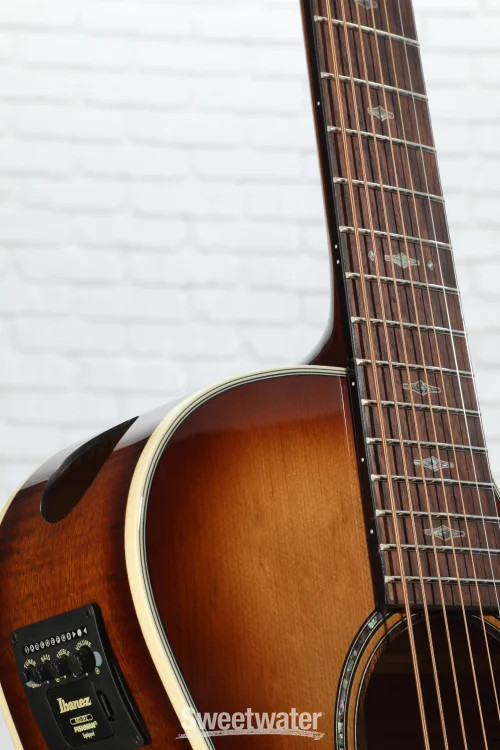 Ibanez AE3007FMH 7-string Acoustic-electric Guitar – Tobacco Edge Burst High