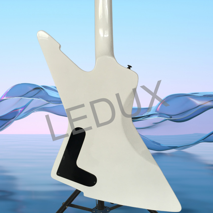 1984 EX Alpine White Solid Electric Guitar Stainless Rounded Fret Edge 22 Frets