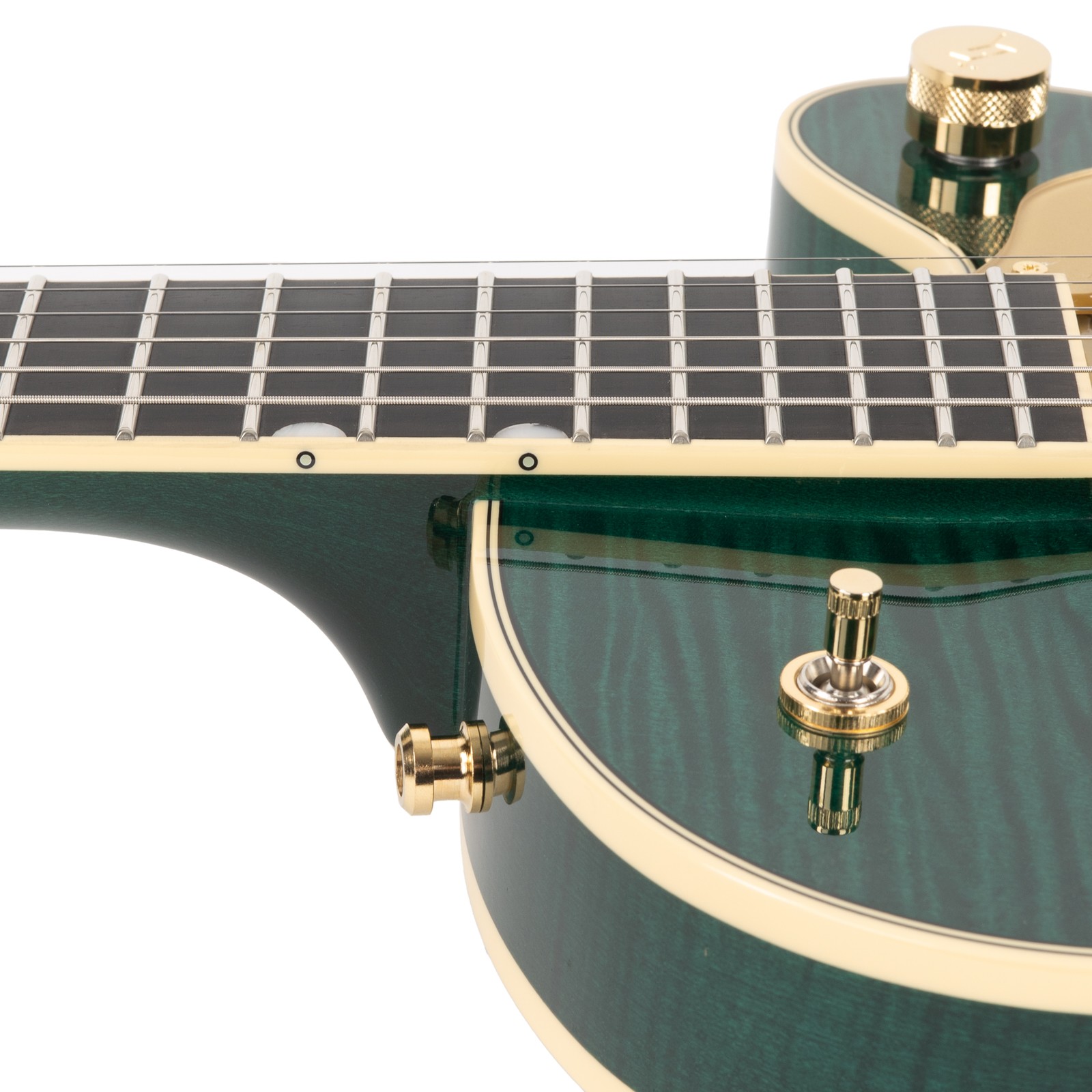 Gretsch Broadkaster Jr. LX Figured Center Block with Bigsby – Tropic Aura