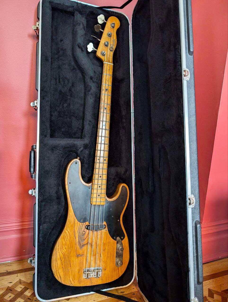 Vintage Fender Bass Telecaster Guitar 1968 Rare Good Condition w/Case