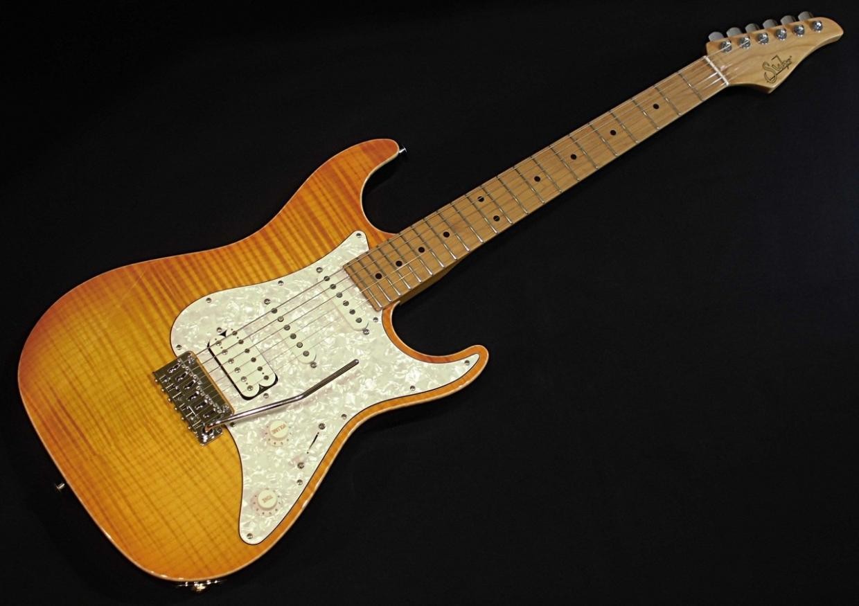 Suhr JE-LINE Standard Plus Roasted Maple / Trans Amber New Electric Guitar