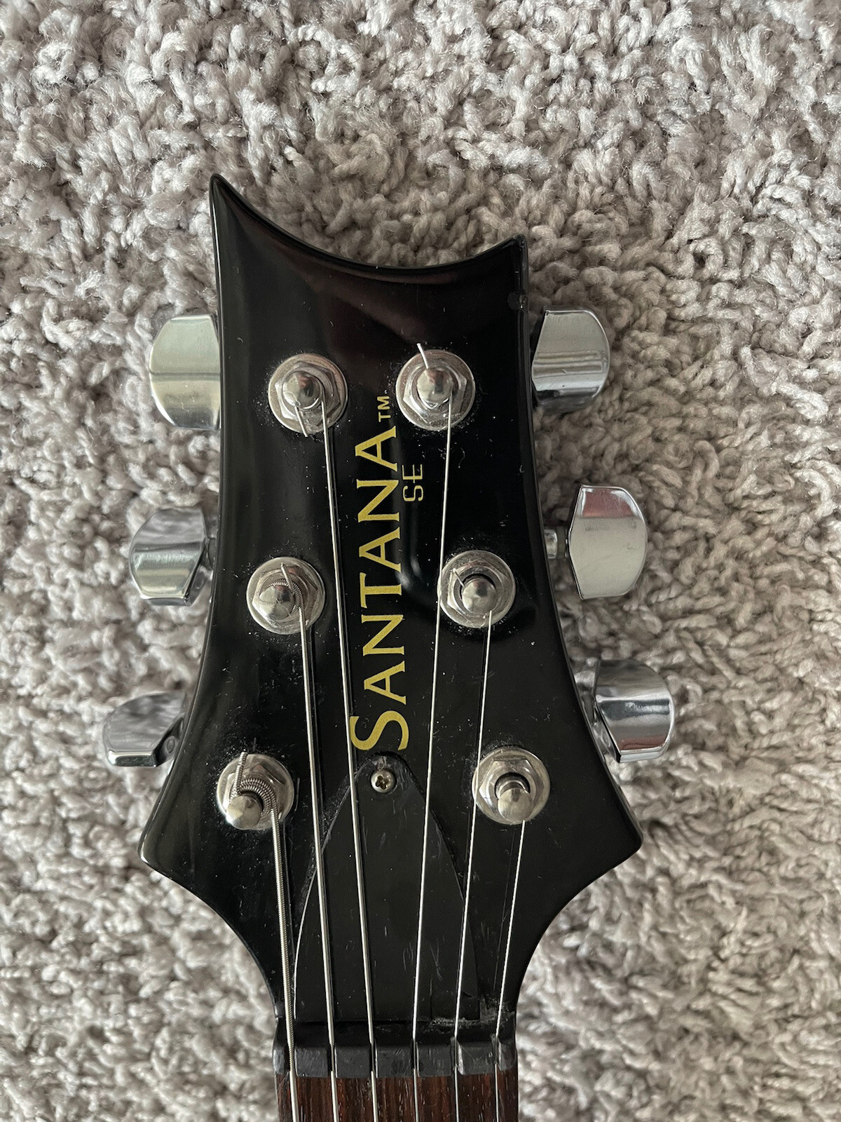 PRS SE Santana Signature 2001 MIK HH Black Carlos Paul Reed Smith Guitar