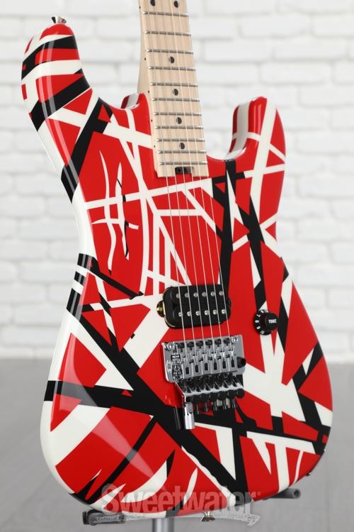 EVH Striped Series – Red w/ Black Stripes