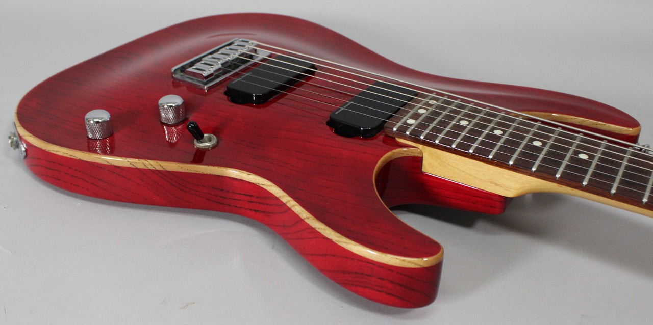 1998 Schecter Sunset 7 In Red Finish