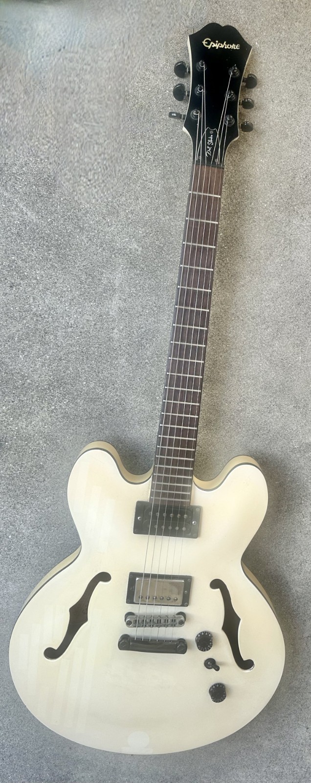 2004 Epiphone DOT Studio Electric Guitar Alpine White