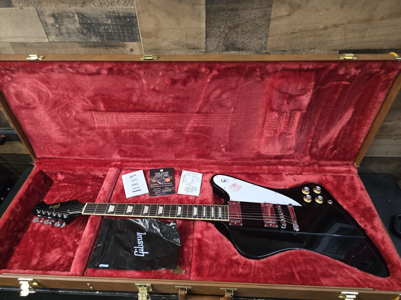 2025 Gibson Firebird Platypus Ebony Black OHSC 8.3 Lb